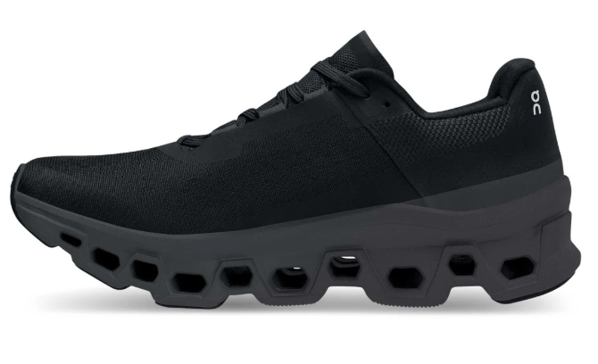 On Women's Cloudmonster 'Black | Magnet' – Max-Cushion Running Shoe