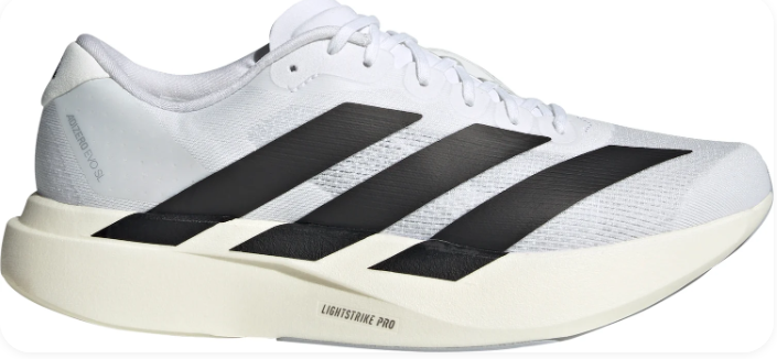 adidas Adizero Evo SL Men's Running Shoes – Cloud White / Warm Sandstone