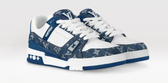 LV Trainer 'Black Monogram Denim' – Louis Vuitton Luxury Streetwear Sneaker
