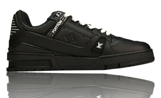 LV Trainer Low 'Monogram Black Embossed' – Virgil Abloh Luxury Basketball Sneaker