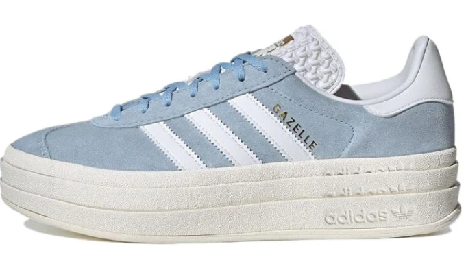 Women's Adidas Gazelle Bold 'Clear Sky Blue' – Platform Retro Sneaker ID6991
