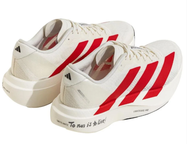 adidas Adizero Evo SL Men's Running Shoes – White / Red (JS1182)
