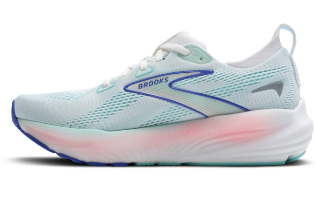 Brooks Glycerin 22 – Women's Running Shoe | White / Limpet Shell / Amparo Blue