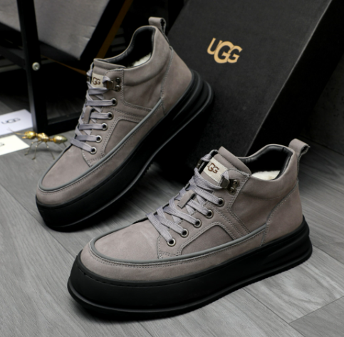 UGG Platform Lace-Up Sneaker 'Grey Black'