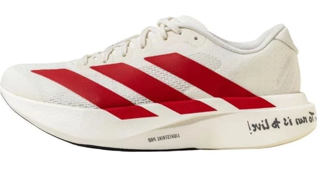 adidas Adizero Evo SL Men's Running Shoes – White / Red (JS1182)