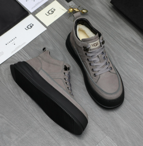 UGG Platform Lace-Up Sneaker 'Grey Black'