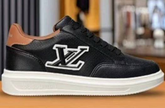 Louis Vuitton LV Trainer 'Monochrome Black' – Monogram Grained Calf Leather Sneaker