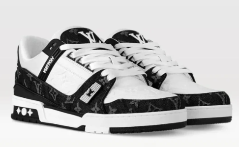 LV Trainer 'Black Monogram Denim' – Louis Vuitton Luxury Streetwear Sneaker