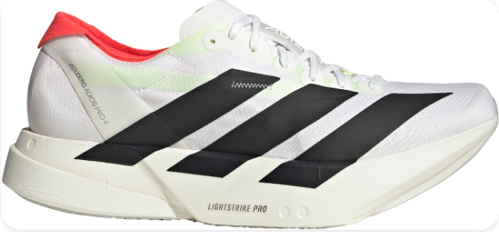 adidas Adizero Adios Pro 4 Men's Running Shoes – Core White / Silver / Bliss Pink