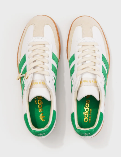 Sporty & Rich x Adidas Samba – White / Jolly Green