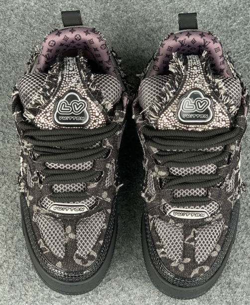 Louis Vuitton LV Skate Sneaker 'Black Swarovski Monogram' – Crystal-Embellished Luxury Sneaker