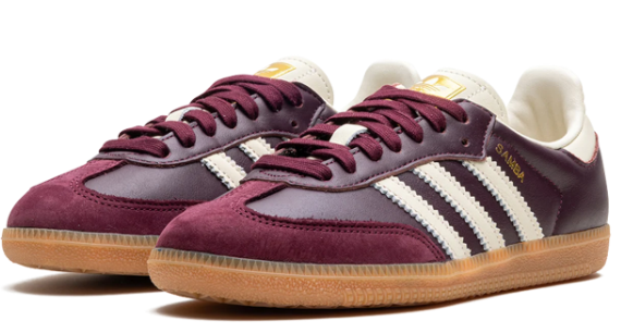 Adidas Samba OG Women's – Maroon / Cream White