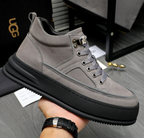 UGG Platform Lace-Up Sneaker 'Grey Black'