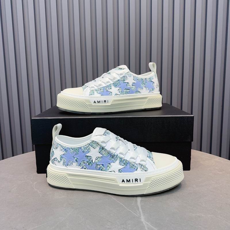AMIRI Stars Court Low 'White Blue Tweed'