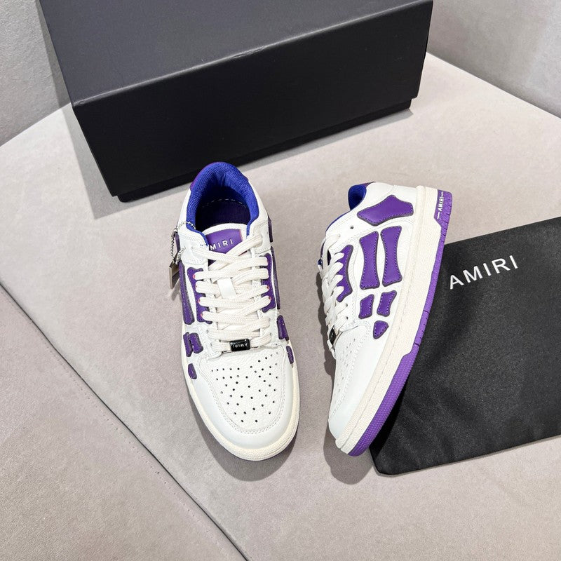 AMIRI Skel-Top Low 'White Purple'