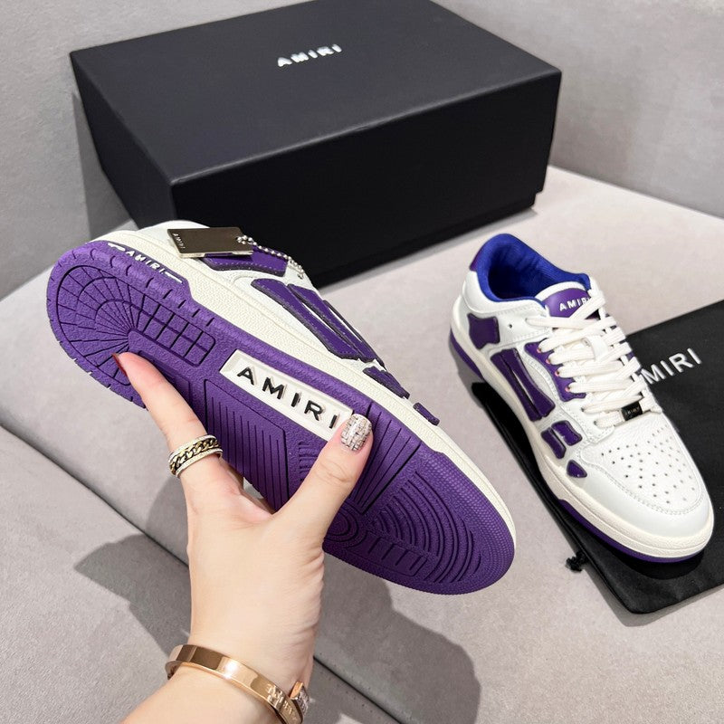 AMIRI Skel-Top Low 'White Purple'