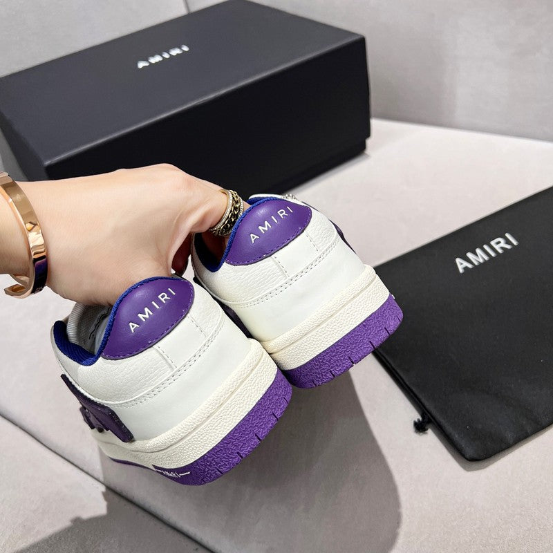 AMIRI Skel-Top Low 'White Purple'