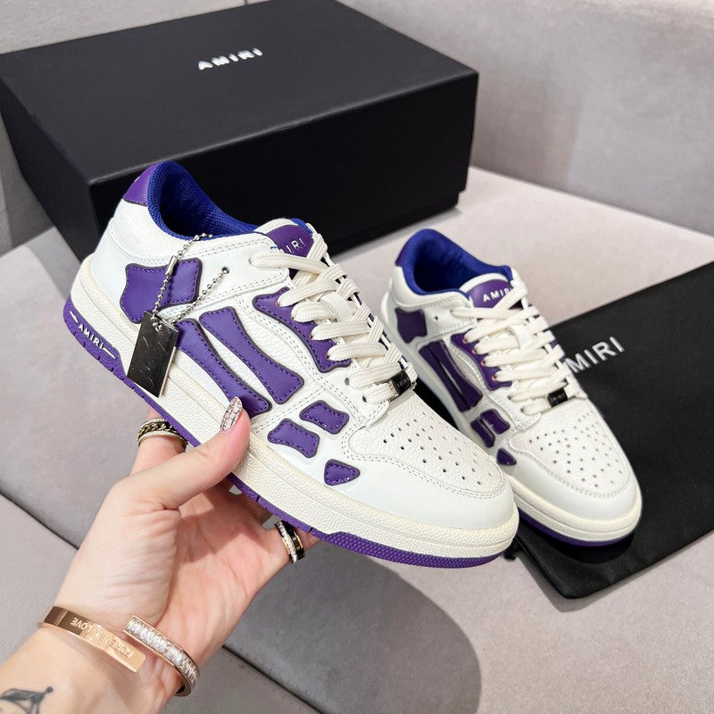 Amiri Skel-Top Low Sneaker 'White/Purple'