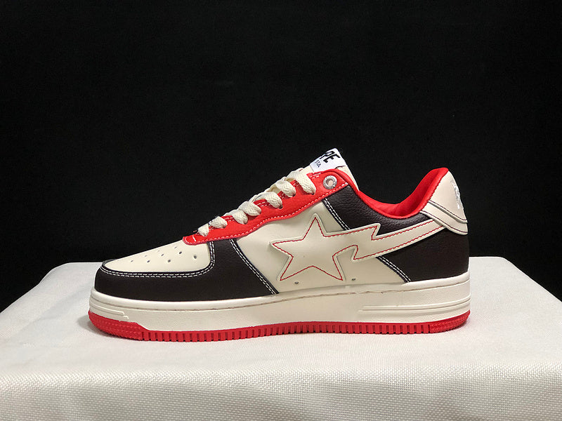 BAPE STA Low 'Black/Cream/Red'