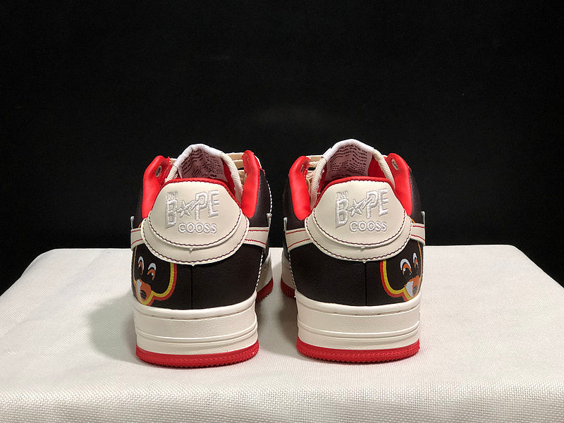BAPE STA Low 'Black/Cream/Red'