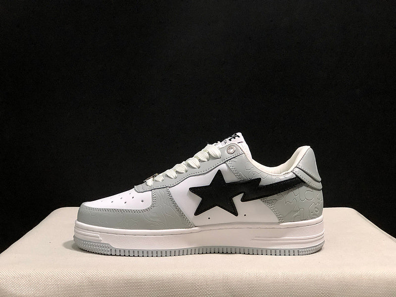 BAPE STA Low 'White/Grey'