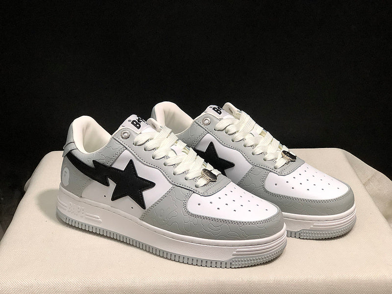 BAPE STA Low 'White/Grey'
