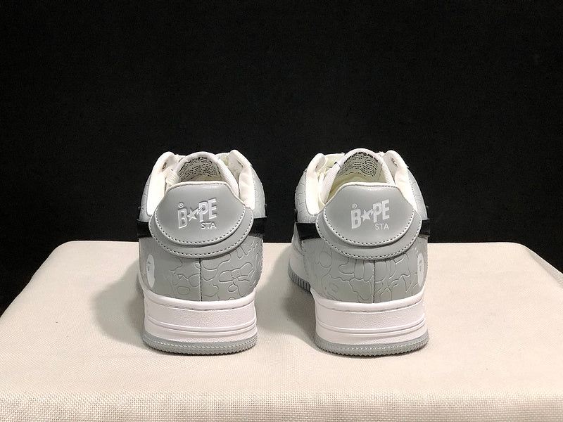 BAPE STA Low 'White/Grey'