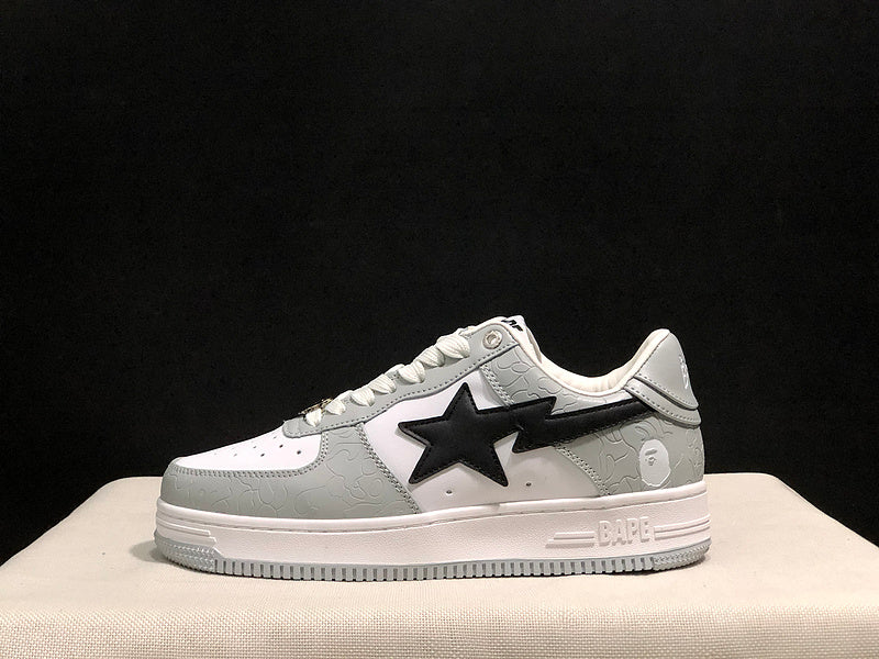 BAPE STA Low 'White/Grey'