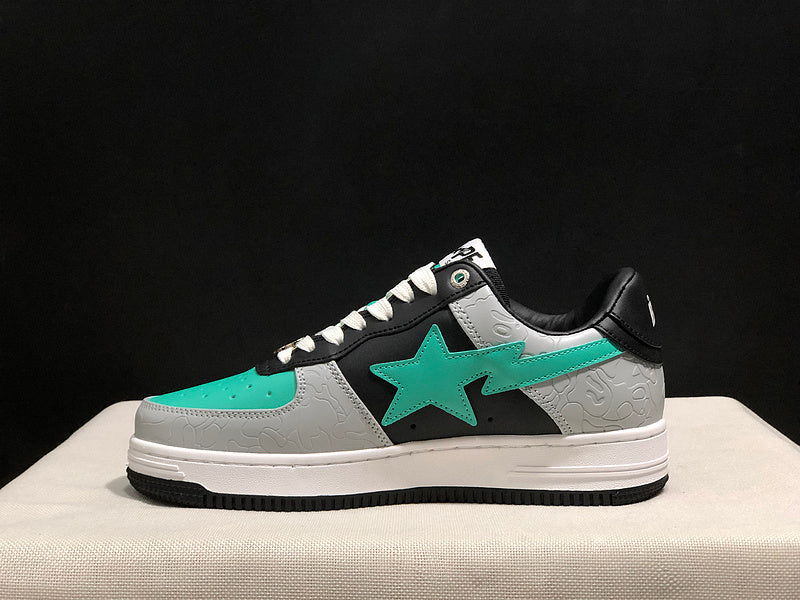 BAPE STA Low 'Grey/Black/Mint'