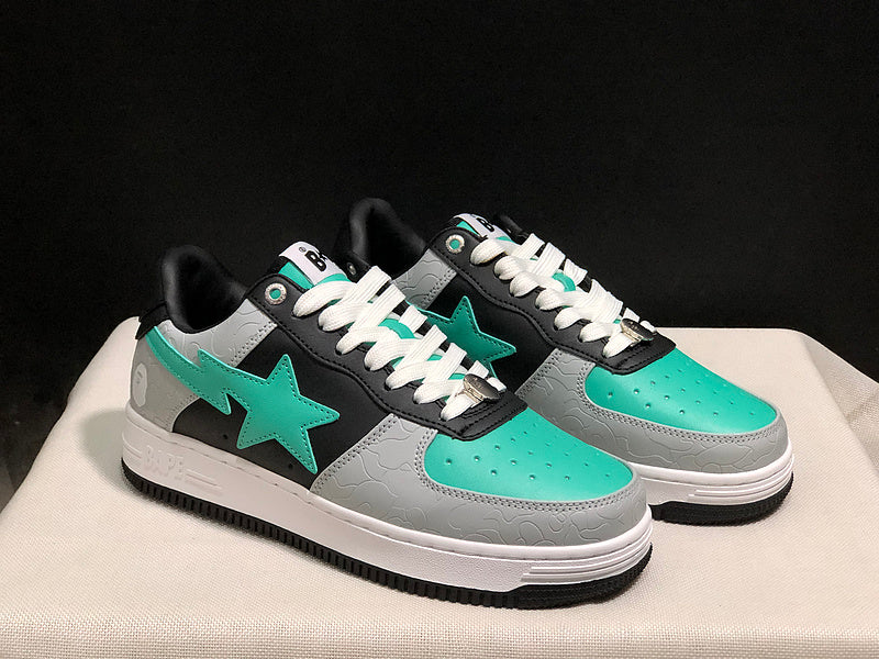BAPE STA Low 'Grey/Black/Mint'