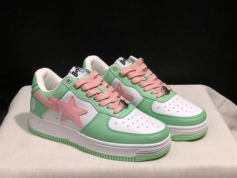 BAPE STA Low 'Mint Green/White/Pink'