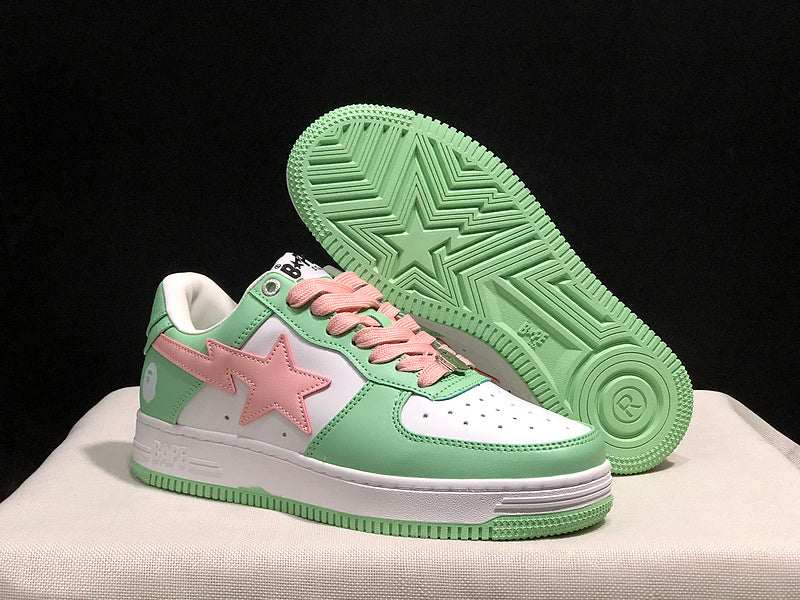 BAPE STA Low 'Mint Green/White/Pink'