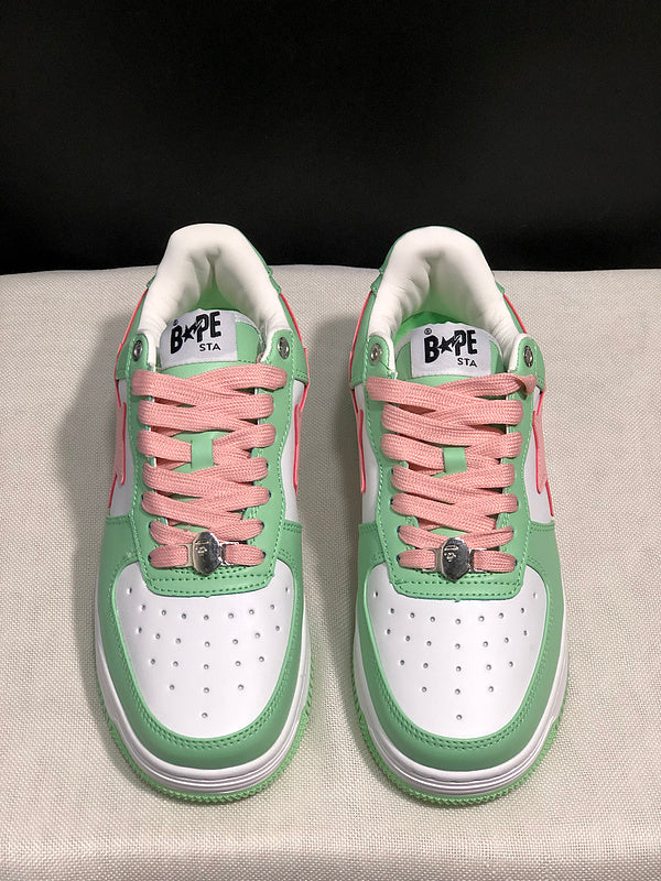 BAPE STA Low 'Mint Green/White/Pink'