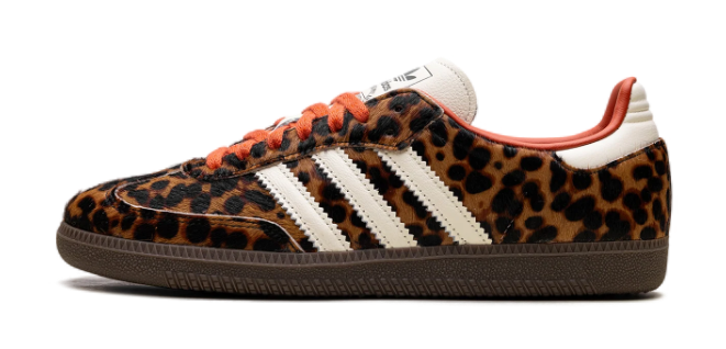 Adidas Samba OG Women's Sneaker – Leopard Pack (Cream/Orange)