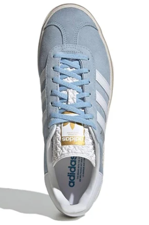 Women's Adidas Gazelle Bold 'Clear Sky Blue' – Platform Retro Sneaker ID6991