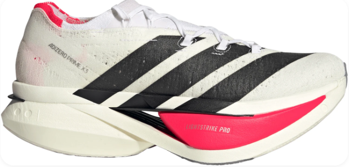 adidas Adizero Prime X3 Strung Men's Running Shoes – White / Lucid Red