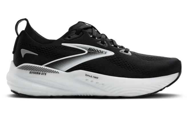 Brooks Glycerin GTS 22 Women's Running Shoe – Black / Grey / White